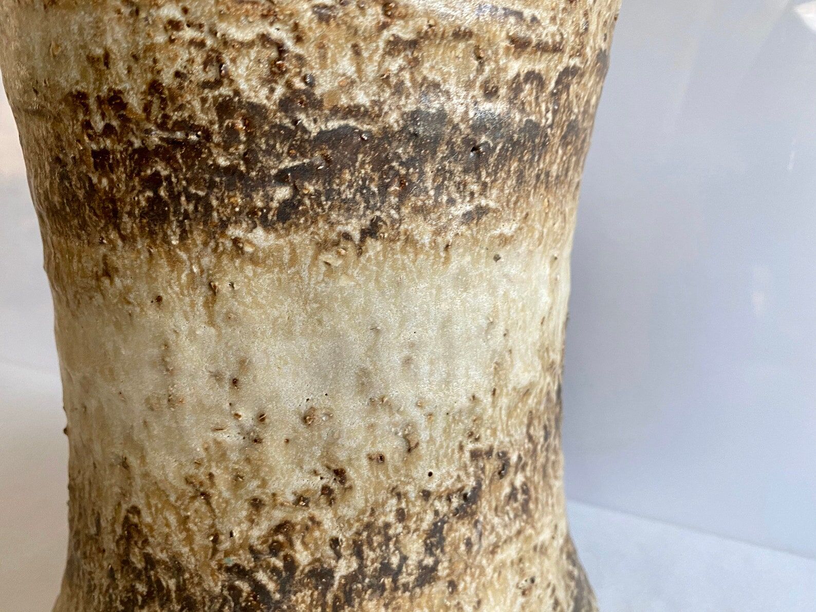 Large! Mid Century ceramic Vase, Brown, Vintage