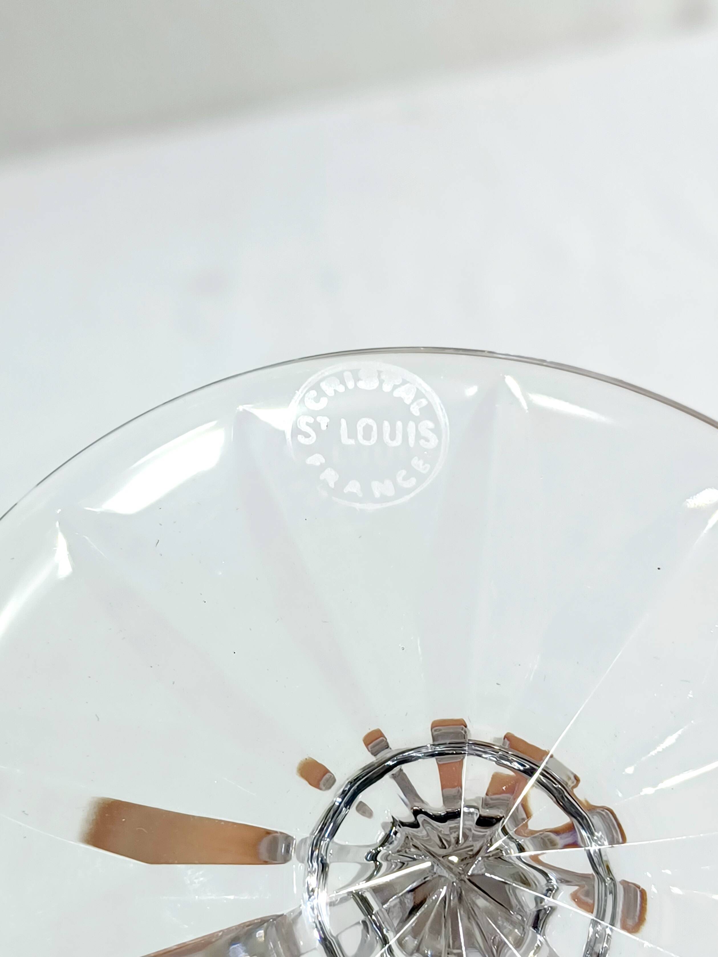 Saint Louis – 10 champagne flutes in crystal, Provence model