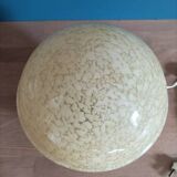 Globe bedside desk lamp glass clichy art deco