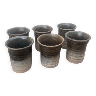 6 ceramic coffee cups
