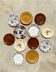 Set of 12 mismatched antique plates