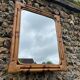 Miroir bambou rectangulaire vintage 1970