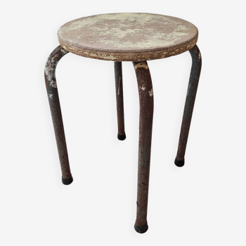 Vintage workshop school stool