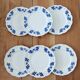 Set of 6 Boch oak leaf dessert plates