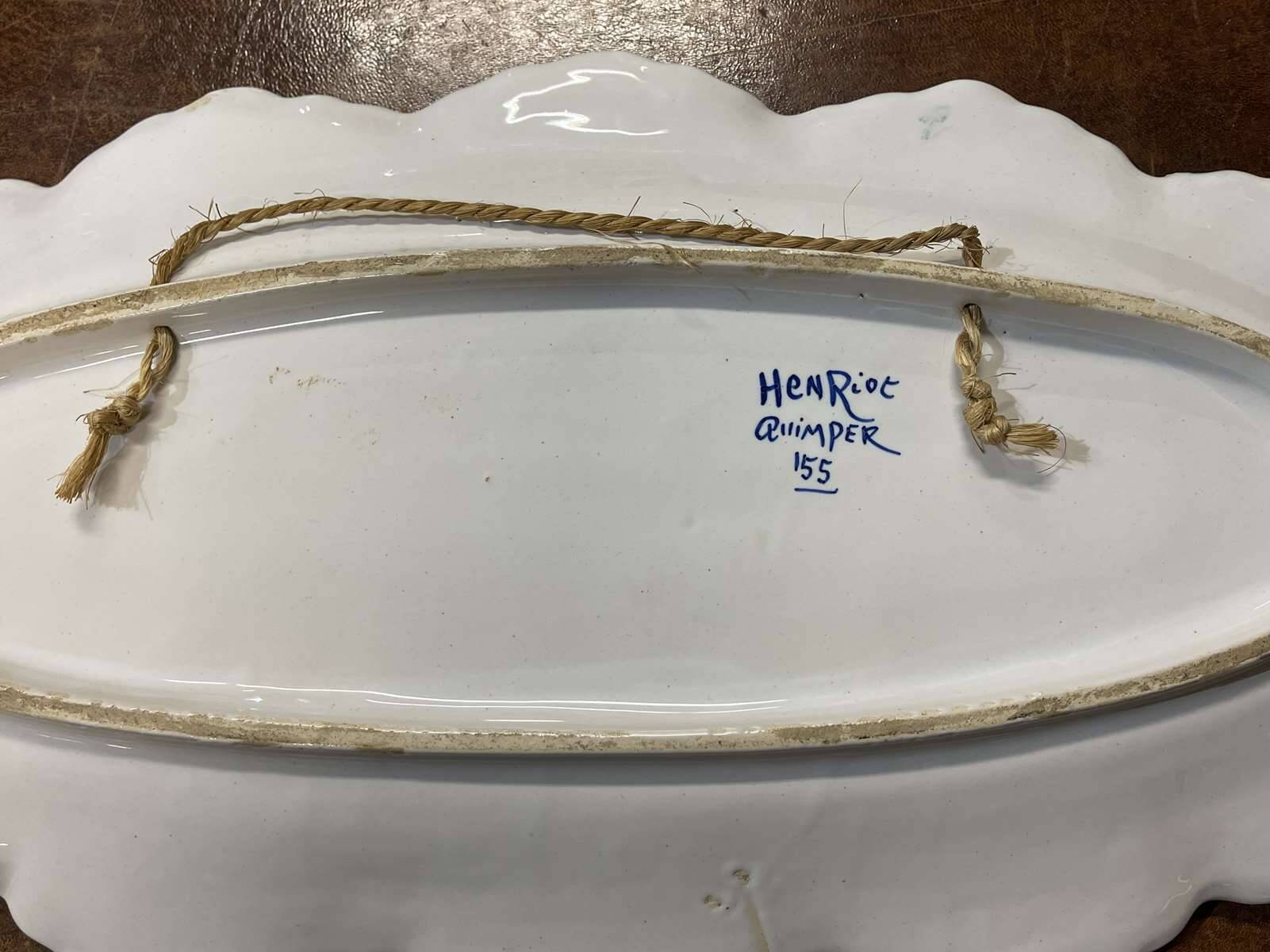 Quimper earthenware dish from the early 20th century
