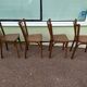 Lot de 4 chaises de bistrot bois Baumann