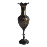 Vintage Metal, Brass Vase, India, handmade, 1960's.