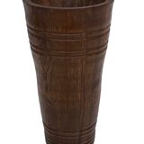 Vintage umbrella stand - holder oak basket storage design 60's minimalist