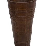 Vintage umbrella stand - holder oak basket storage design 60's minimalist