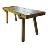 Solid oak farm table