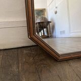 Vintage 60s Scandinavian wooden mirror