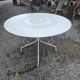 Wrought iron garden table, 117cm diameter