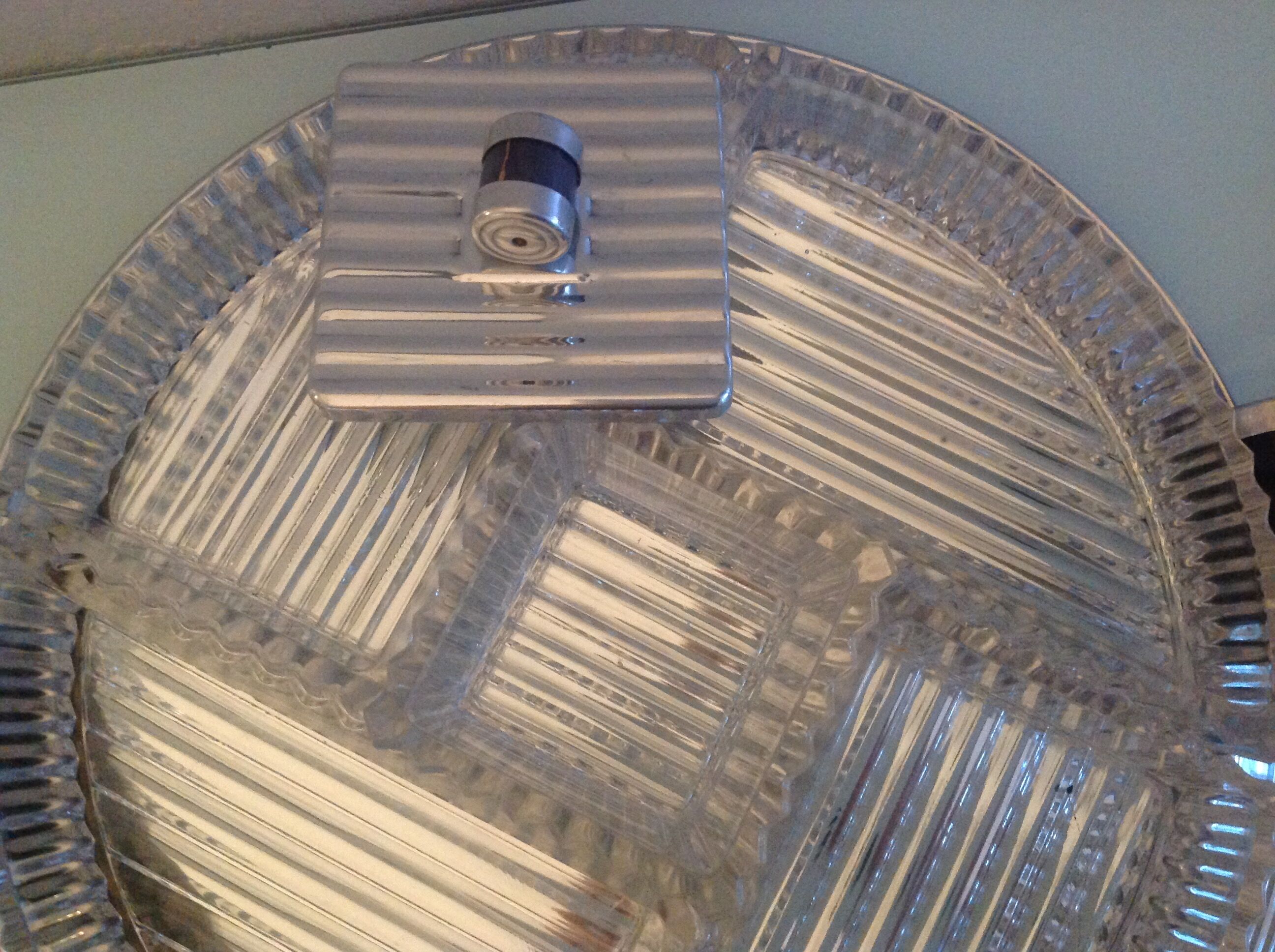 Servant mirror tray by Durinox Oxydor art deco style / 30s-40s