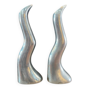 Paire de bougeoirs anna