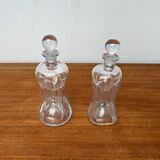 Danish Vintage Kluk Kluk Glass Bottles from Holmegaard, 1970s, Set of 2