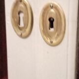 Silver library patina 2 doors on marble 147 x 81 cm