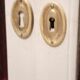 Silver library patina 2 doors on marble 147 x 81 cm
