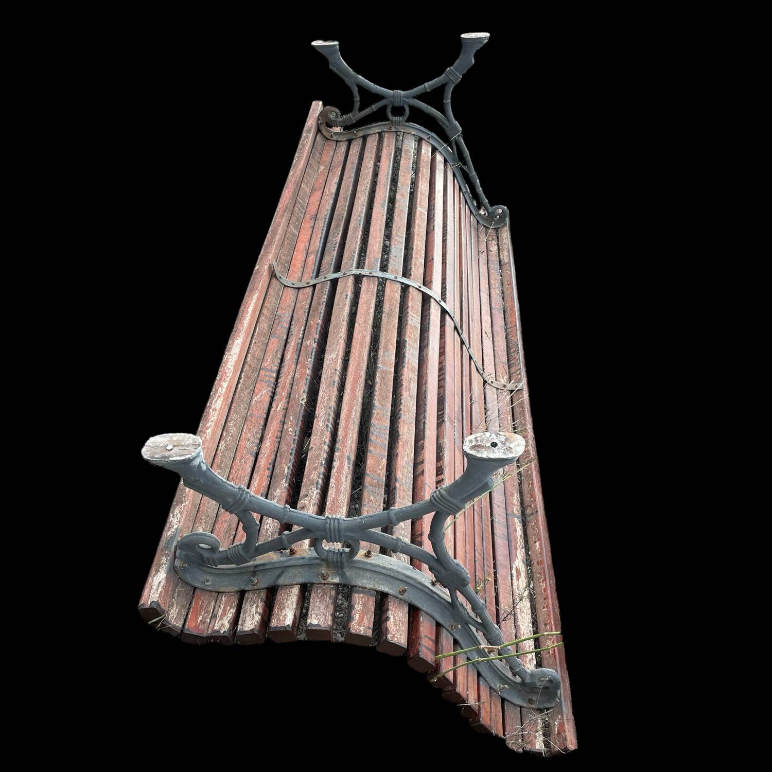 Barcelona city bench in cast iron and wood