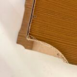 Antique 3 Drawer Chest of Drawers - Pitchpin and Leather - Vintage 70's - Scandinavian Style