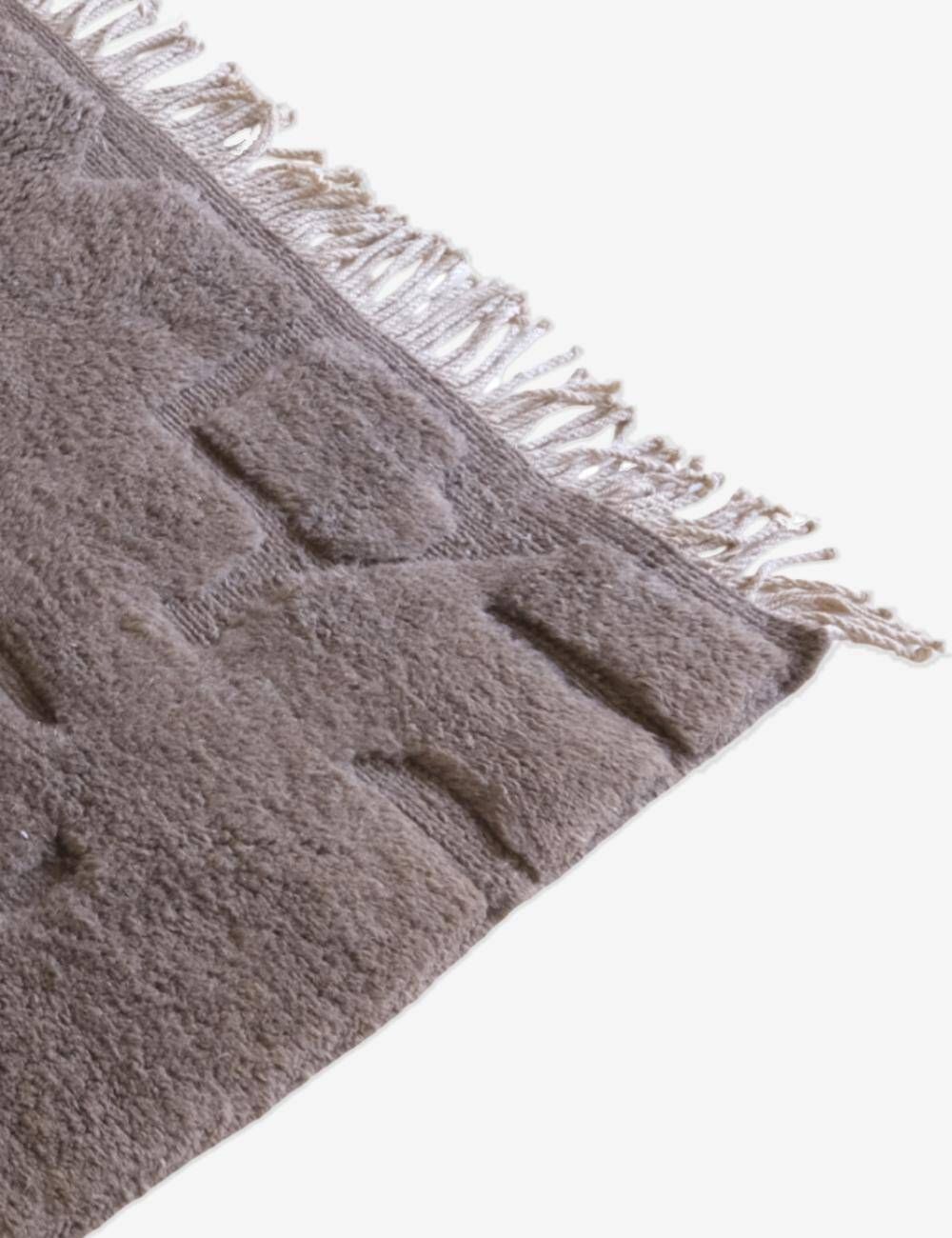 Taupe Beni Mrirt Rug - 250 x 167 cm