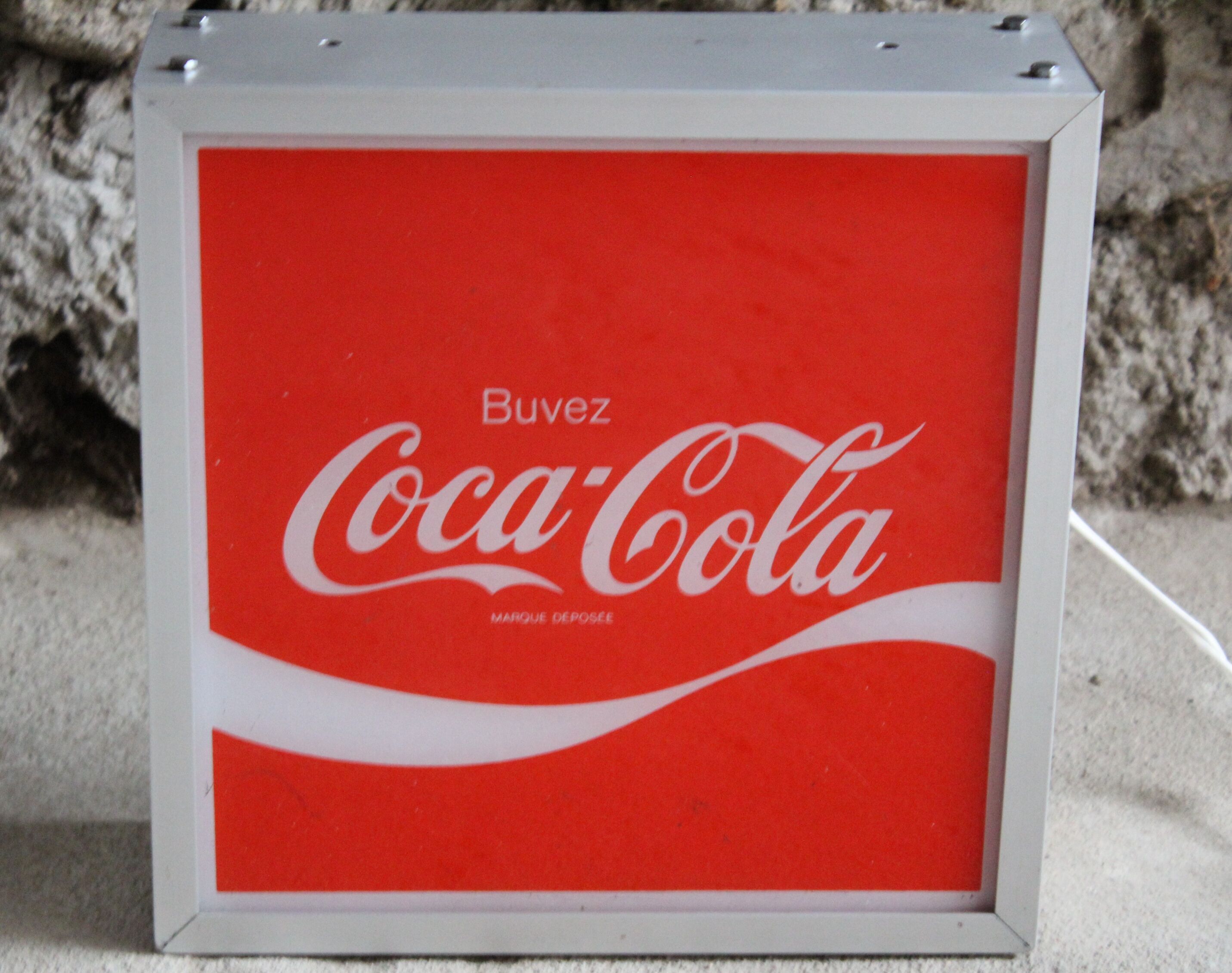 Illuminated sign Coca Cola 1970
