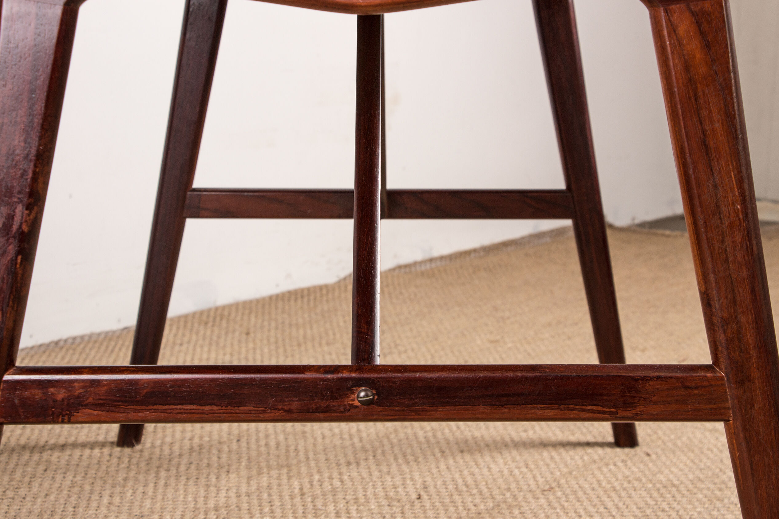 Danish rosewood desk, model 56 by Arne Wahl Iversen for Vinde Mobelfabrik 1960.