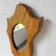 Set de 4 miroirs organiques brutalistes en bois années 50