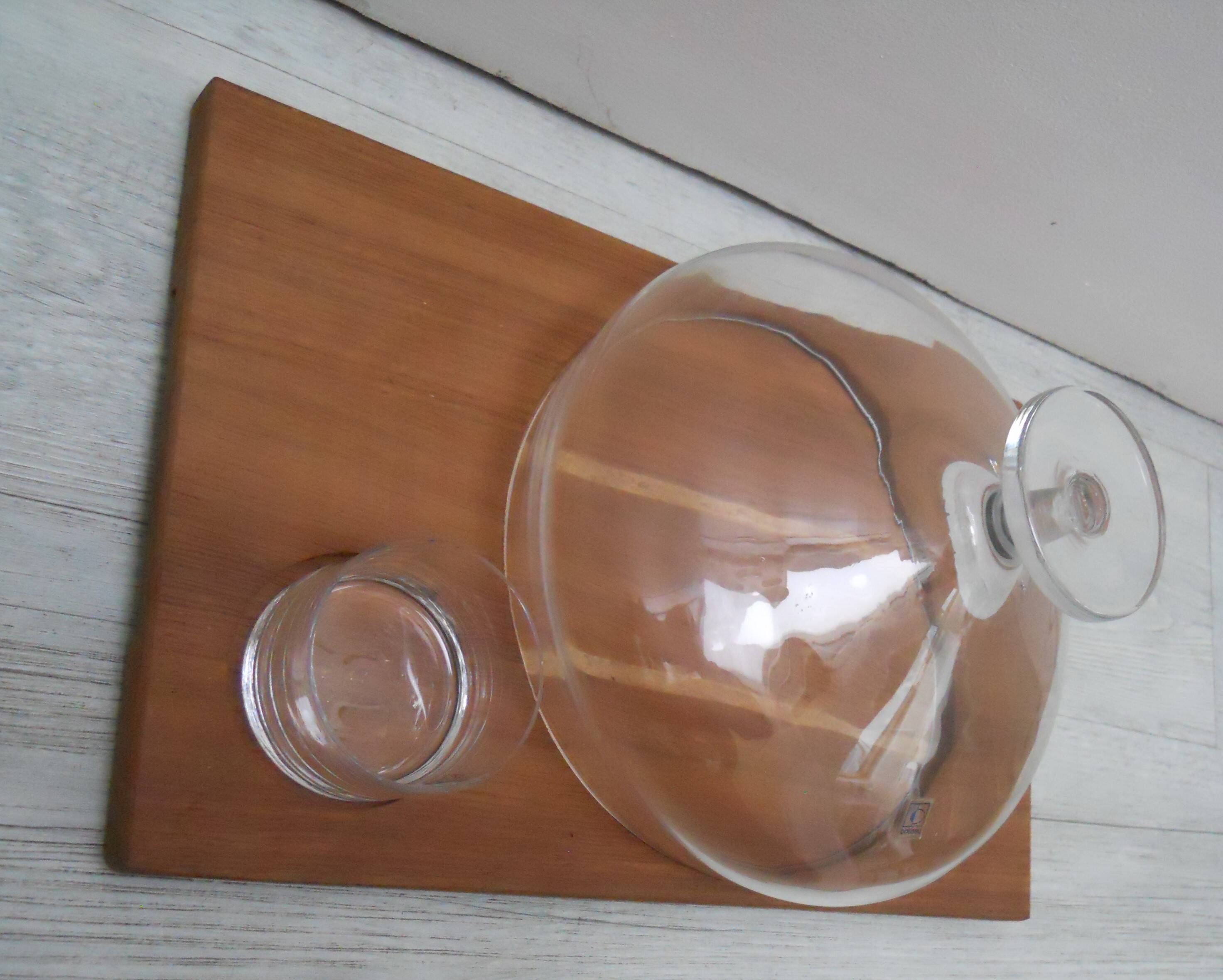 Cheese platter and its boussu crystal bell