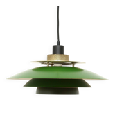 Suspension verte lampe Jeka, années 1970