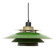 Suspension verte lampe Jeka, années 1970