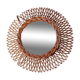 Vintage rattan mirror