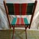 Chaises pliantes de camping vintage