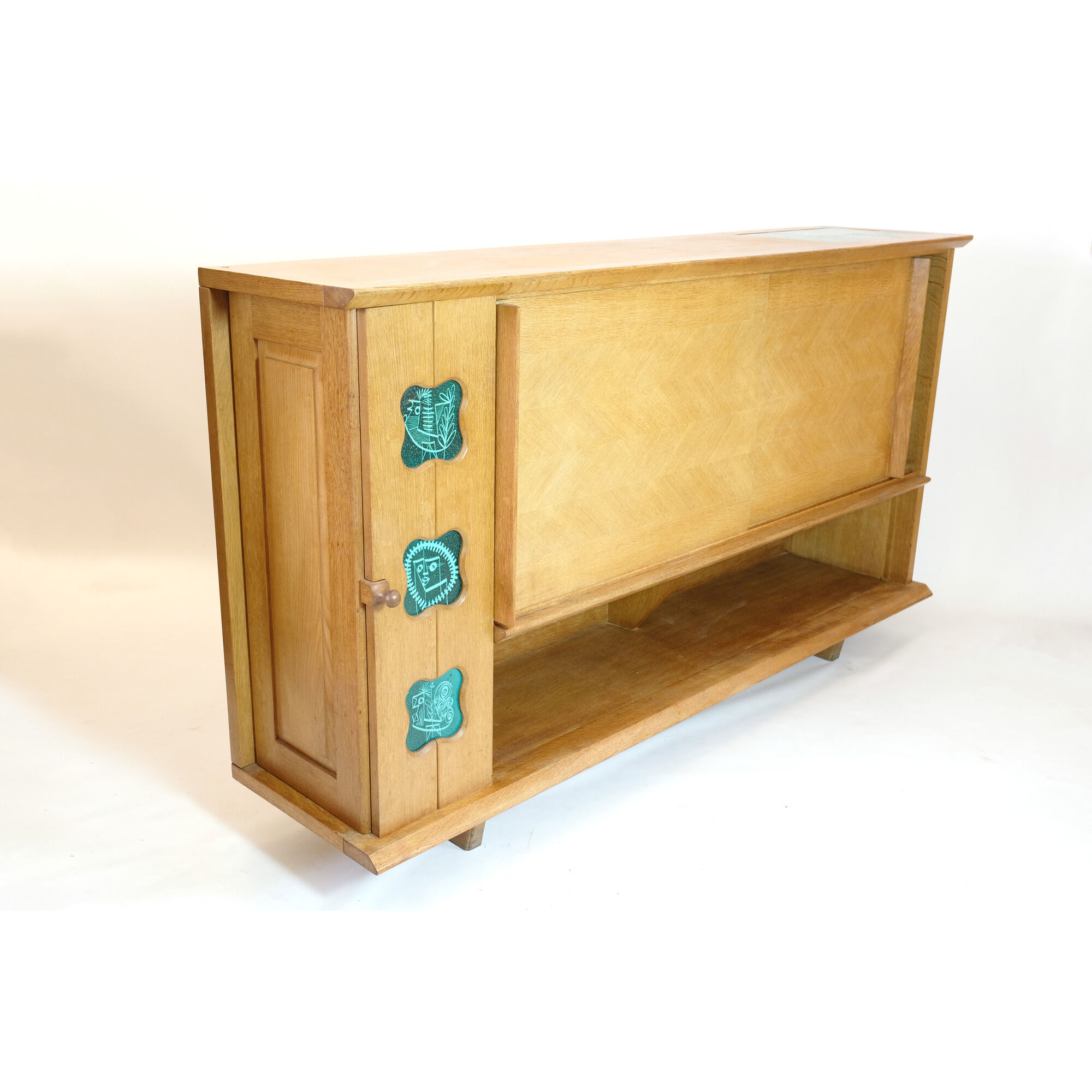 Robert Guillerme & Jacques Chambron, sideboard en chêne, Votre Maison, 1960-1970.
