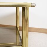 Table basse en laiton doré