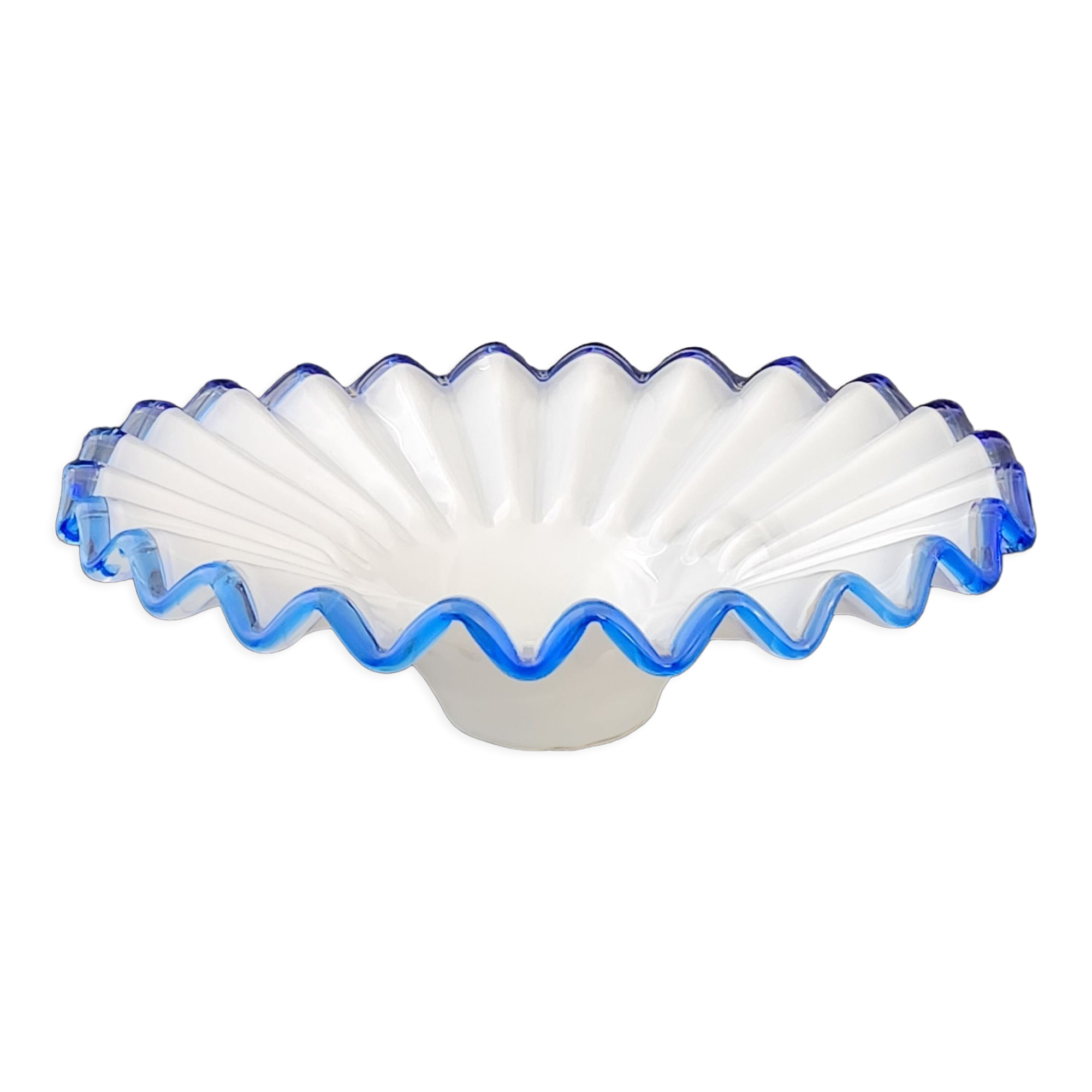 Vintage glass fruit bowl 1960