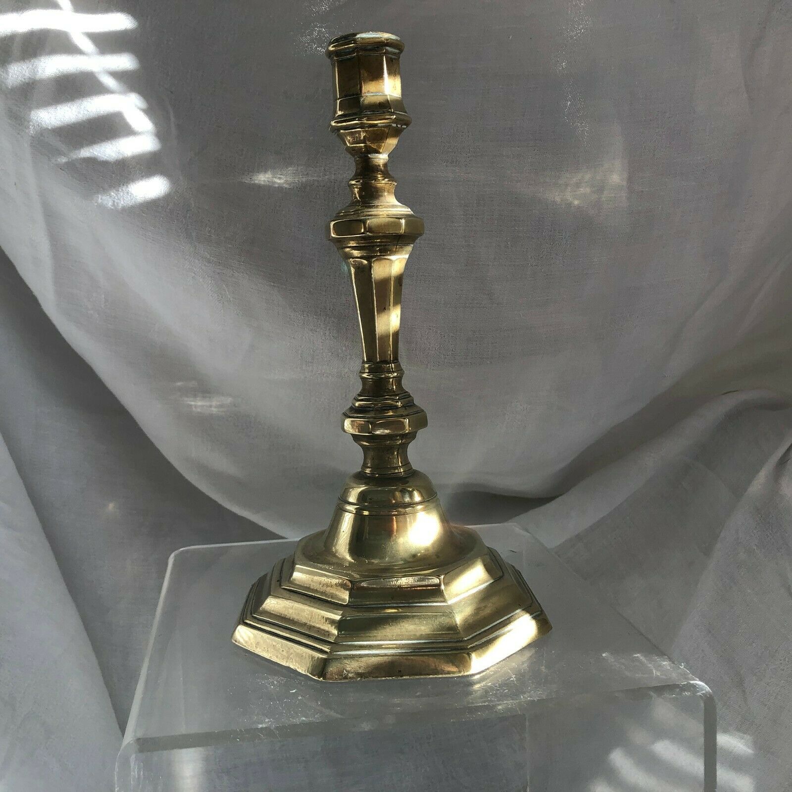 Candlestick in bronze and brass 18th century