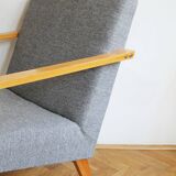 Pair of 1970s Armchairs by Mier with new fabric