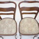 1940s set of 4 dining chairs, czechoslovakia
