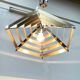 Geometric postmodern vintage pendant lamp, 1980s.