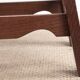 Set of 6 large Brutalist chairs in solid oak from the 1950s.