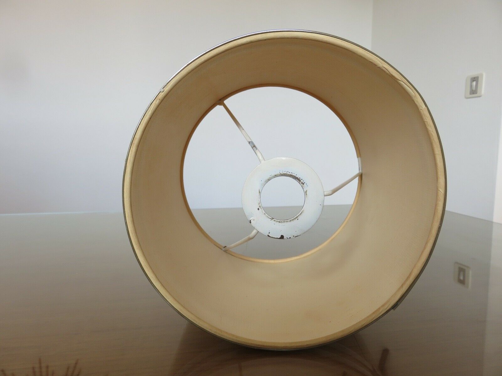 Lamp editions Disderot chrome metal and 70s lase metal