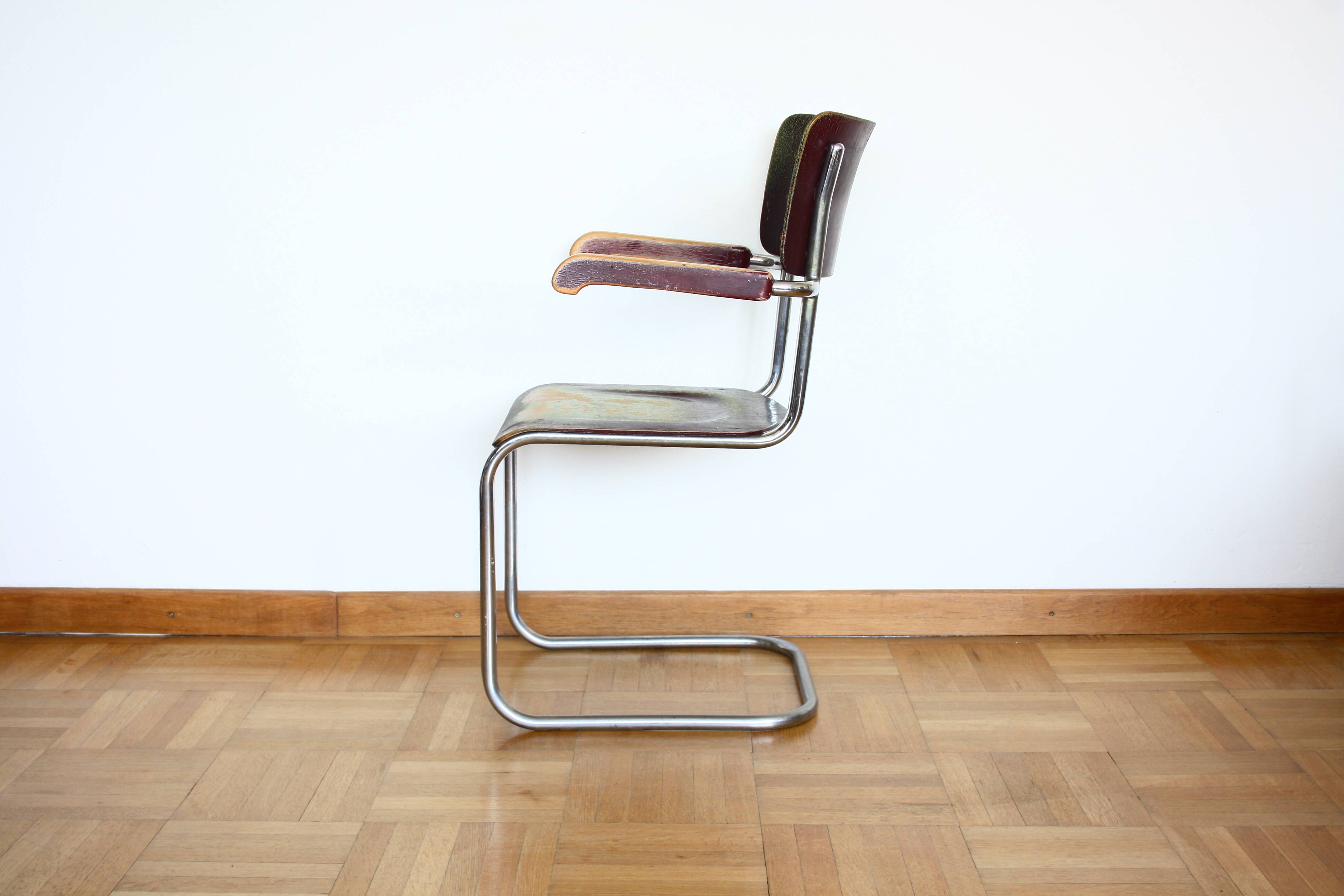 Functionalist - Bauhaus (arm)chair by Vichr, Czechoslovakia