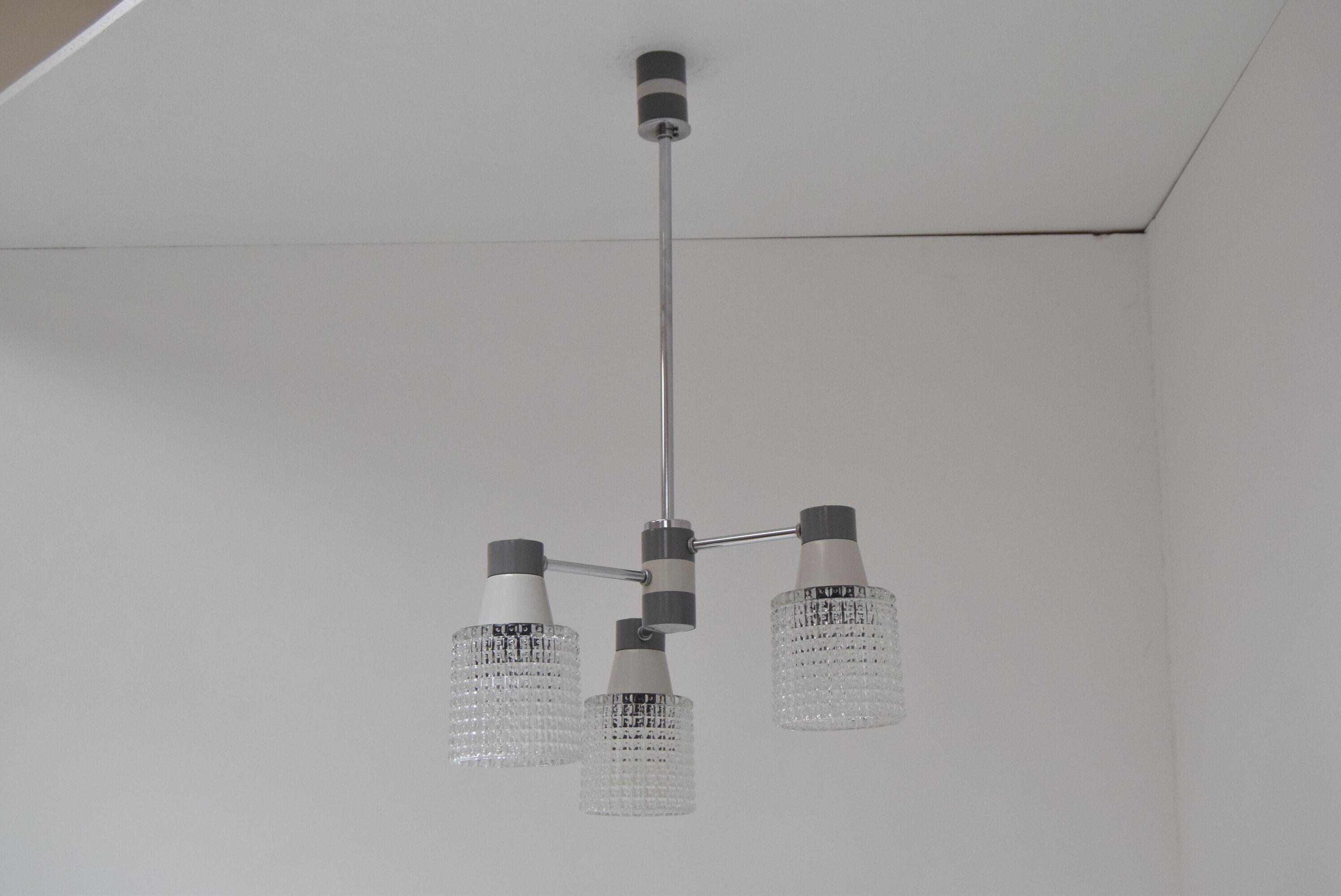Mid-century Chandelier by Drukov, 1970’s.