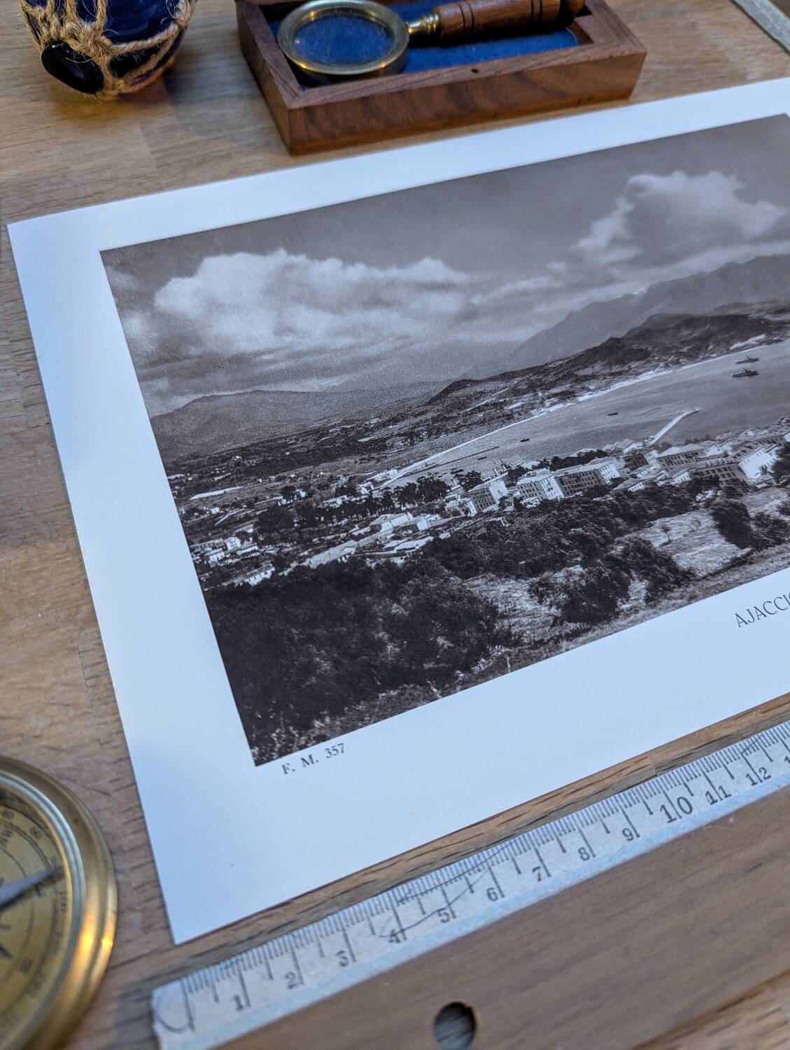 Ajaccio, Corsica, photo print from 1935. By Ange Tomasi.