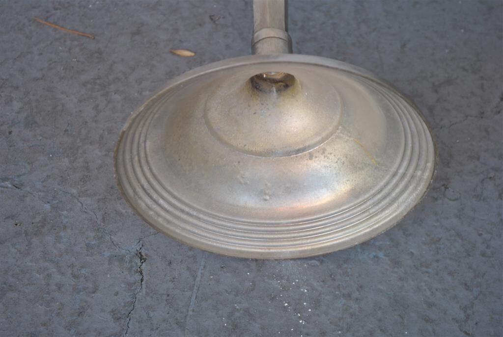 Pair of candlesticks on silver feet