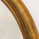 Vintage oval giltwood mirror – Hollywood Regency, Belgium, 1970s