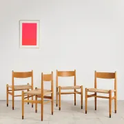 4 CH36 chairs in oak by Hans J. Wegner, Denmark, 1970s