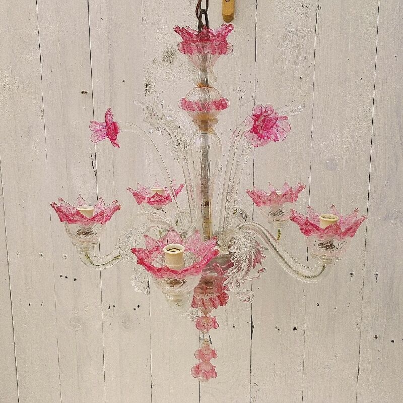 Murano glass chandelier romantic Casanova style