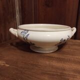 French vintage soup tureen, R. Lafitte, Terre de Fer, Salins