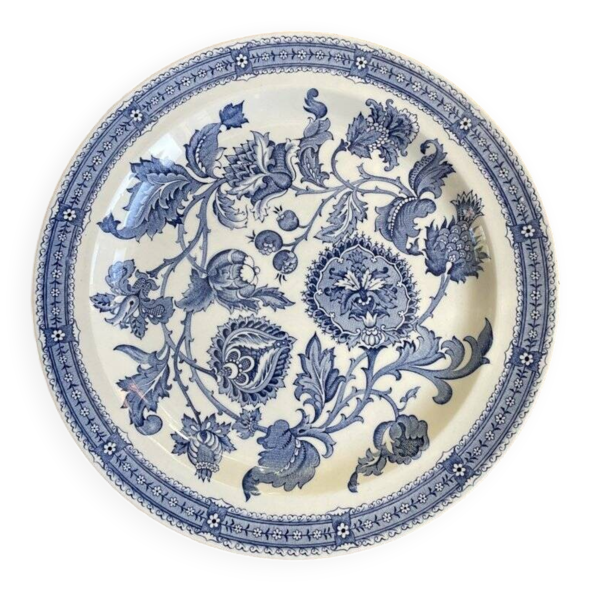 Ridgway Jacobean blue plate